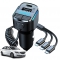 LSRISING 5.5W Car Quick Charger for iPhone 15 14 Xiaomi for Samsung QC3.0/FCP/SCP/AFC Type C Cigarette Lighter Bluetooth FM Transmitter