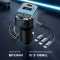 LSRISING 5.5W Car Quick Charger for iPhone 15 14 Xiaomi for Samsung QC3.0/FCP/SCP/AFC Type C Cigarette Lighter Bluetooth FM Transmitter