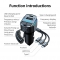 LSRISING 5.5W Car Quick Charger for iPhone 15 14 Xiaomi for Samsung QC3.0/FCP/SCP/AFC Type C Cigarette Lighter Bluetooth FM Transmitter
